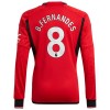 Camiseta de fútbol Manga Larga Manchester United B. Fernandes 8 Primera Equipación 23-24 - Hombre